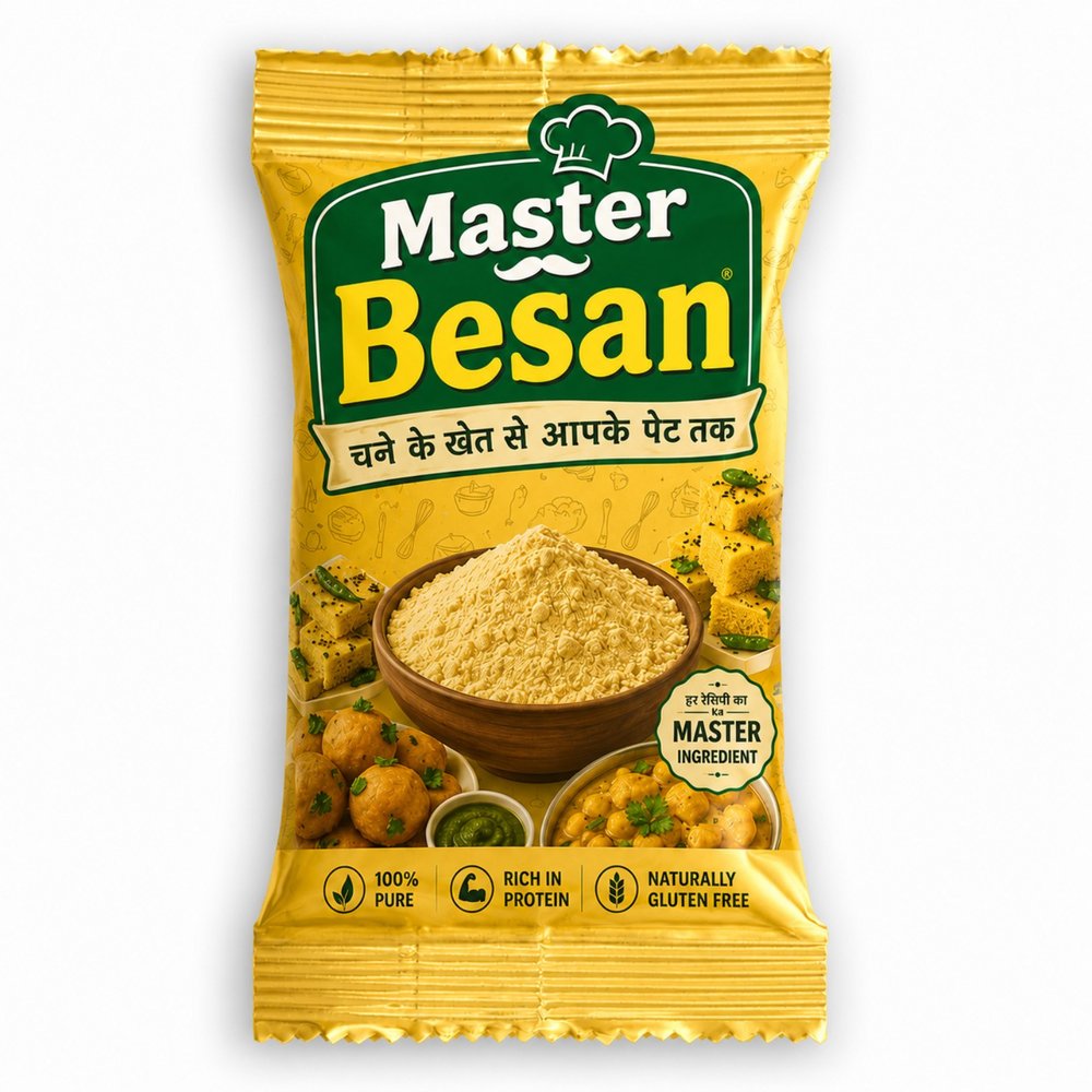 Master Besan packaging design